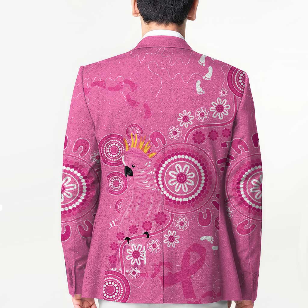 Pink Ribbon Australia Blazer Breast Cancer Awareness Aboriginal Cacatua leadbeateri - Aussie Hoodie