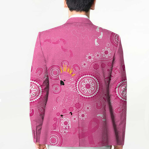 Pink Ribbon Australia Blazer Breast Cancer Awareness Aboriginal Cacatua leadbeateri - Aussie Hoodie