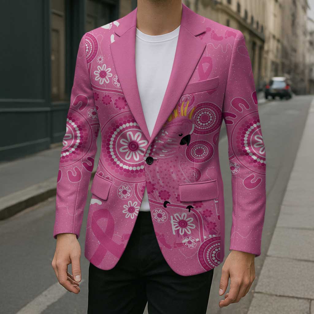 Pink Ribbon Australia Blazer Breast Cancer Awareness Aboriginal Cacatua leadbeateri - Aussie Hoodie