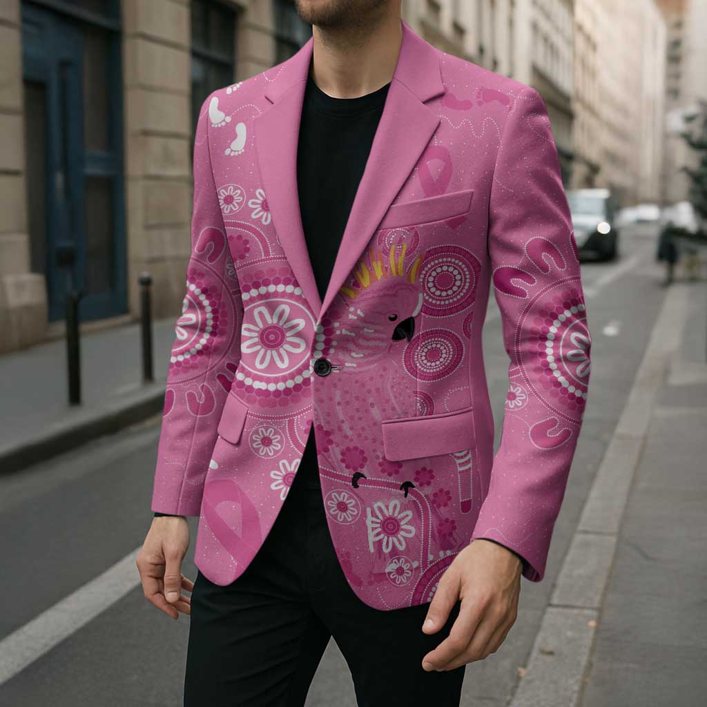 Pink Ribbon Australia Blazer Breast Cancer Awareness Aboriginal Cacatua leadbeateri - Aussie Hoodie