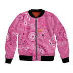 Pink Ribbon Australia Bomber Jacket Breast Cancer Awareness Aboriginal Cacatua leadbeateri - Aussie Hoodie