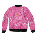 Pink Ribbon Australia Bomber Jacket Breast Cancer Awareness Aboriginal Cacatua leadbeateri - Aussie Hoodie