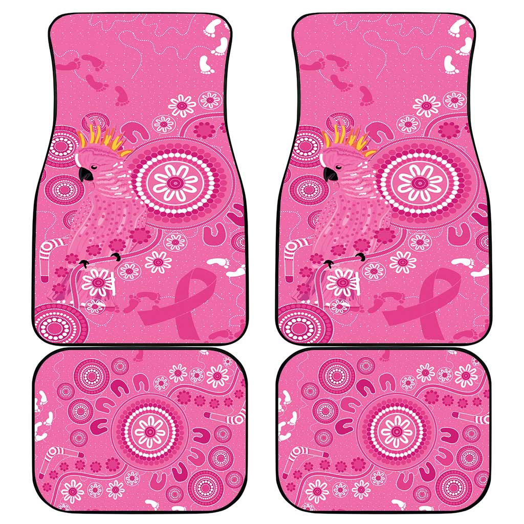 Pink Ribbon Australia Car Mats Breast Cancer Awareness Aboriginal Cacatua leadbeateri - Aussie Hoodie