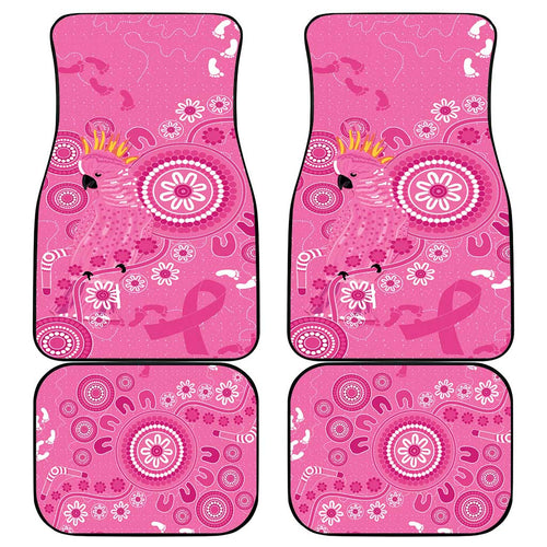 Pink Ribbon Australia Car Mats Breast Cancer Awareness Aboriginal Cacatua leadbeateri - Aussie Hoodie