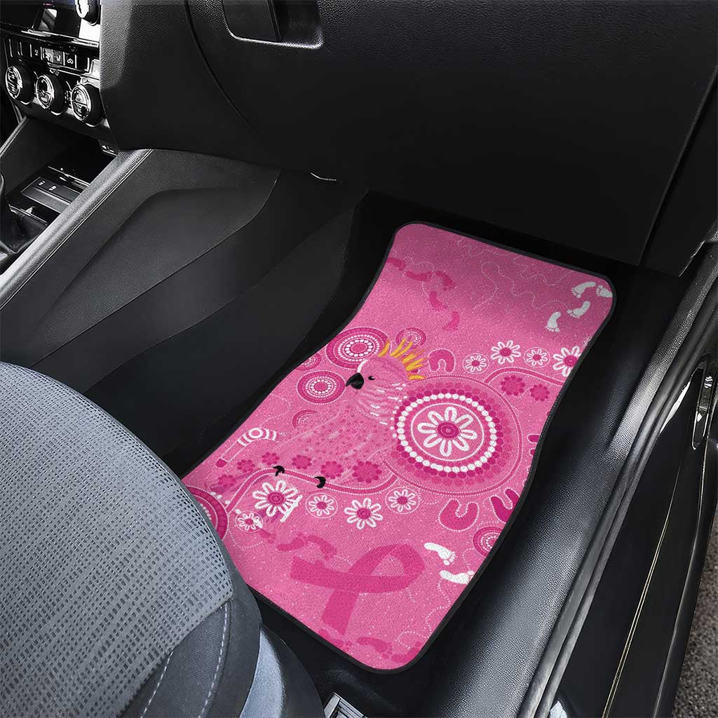 Pink Ribbon Australia Car Mats Breast Cancer Awareness Aboriginal Cacatua leadbeateri - Aussie Hoodie