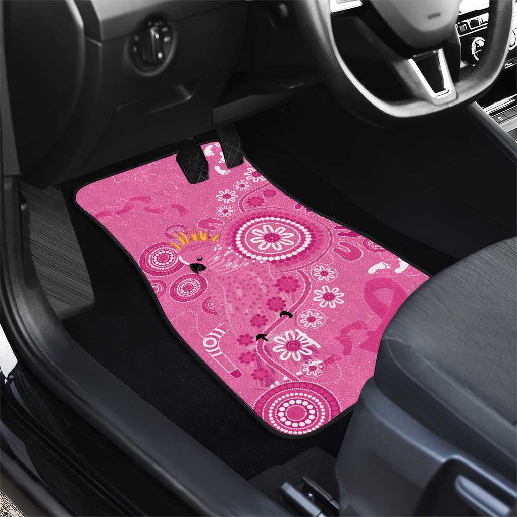 Pink Ribbon Australia Car Mats Breast Cancer Awareness Aboriginal Cacatua leadbeateri - Aussie Hoodie