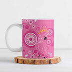 Pink Ribbon Australia Ceramic Mug Breast Cancer Awareness Aboriginal Cacatua leadbeateri - Aussie Hoodie