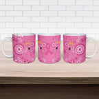 Pink Ribbon Australia Ceramic Mug Breast Cancer Awareness Aboriginal Cacatua leadbeateri - Aussie Hoodie