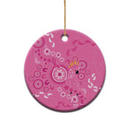 Pink Ribbon Australia Ceramic Ornament Breast Cancer Awareness Aboriginal Cacatua leadbeateri - Aussie Hoodie
