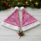 Pink Ribbon Australia Christmas Santa Hat Breast Cancer Awareness Aboriginal Cacatua leadbeateri - Aussie Hoodie