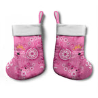 Pink Ribbon Australia Christmas Stocking Breast Cancer Awareness Aboriginal Cacatua leadbeateri - Aussie Hoodie