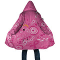 Pink Ribbon Australia Cloak Breast Cancer Awareness Aboriginal Cacatua leadbeateri - Aussie Hoodie