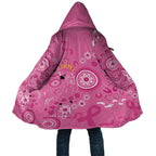 Pink Ribbon Australia Cloak Breast Cancer Awareness Aboriginal Cacatua leadbeateri - Aussie Hoodie