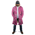 Pink Ribbon Australia Cloak Breast Cancer Awareness Aboriginal Cacatua leadbeateri - Aussie Hoodie