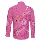Pink Ribbon Australia Family Matching Long Sleeve Bodycon Dress and Hawaiian Shirt Breast Cancer Awareness Aboriginal Cacatua leadbeateri - Aussie Hoodie