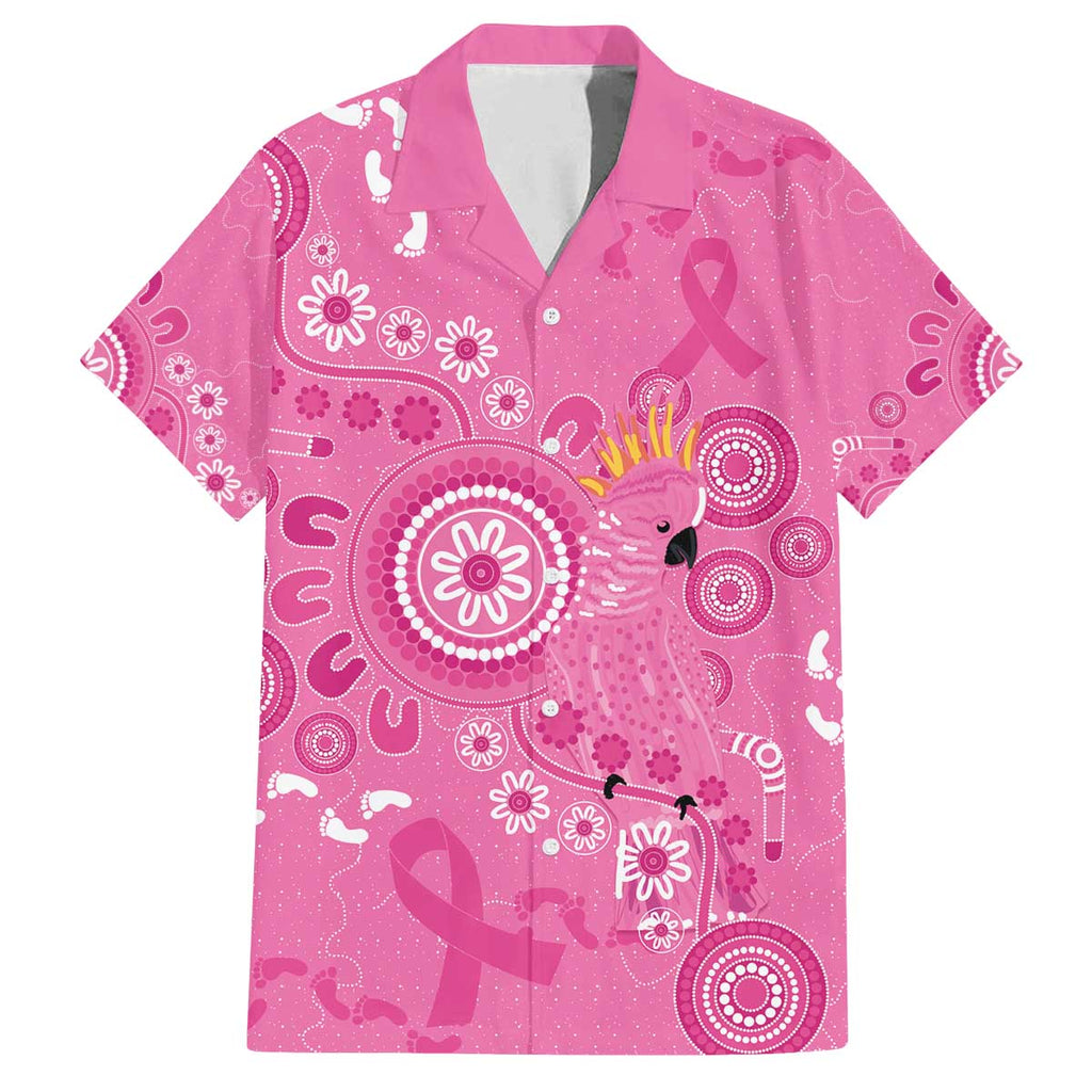 Pink Ribbon Australia Family Matching Off The Shoulder Long Sleeve Dress and Hawaiian Shirt Breast Cancer Awareness Aboriginal Cacatua leadbeateri - Aussie Hoodie