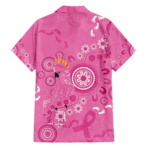 Pink Ribbon Australia Family Matching Off The Shoulder Long Sleeve Dress and Hawaiian Shirt Breast Cancer Awareness Aboriginal Cacatua leadbeateri - Aussie Hoodie