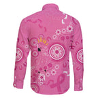 Pink Ribbon Australia Family Matching Off The Shoulder Long Sleeve Dress and Hawaiian Shirt Breast Cancer Awareness Aboriginal Cacatua leadbeateri - Aussie Hoodie