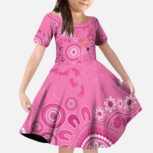 Pink Ribbon Australia Family Matching Off Shoulder Maxi Dress and Hawaiian Shirt Breast Cancer Awareness Aboriginal Cacatua leadbeateri - Aussie Hoodie