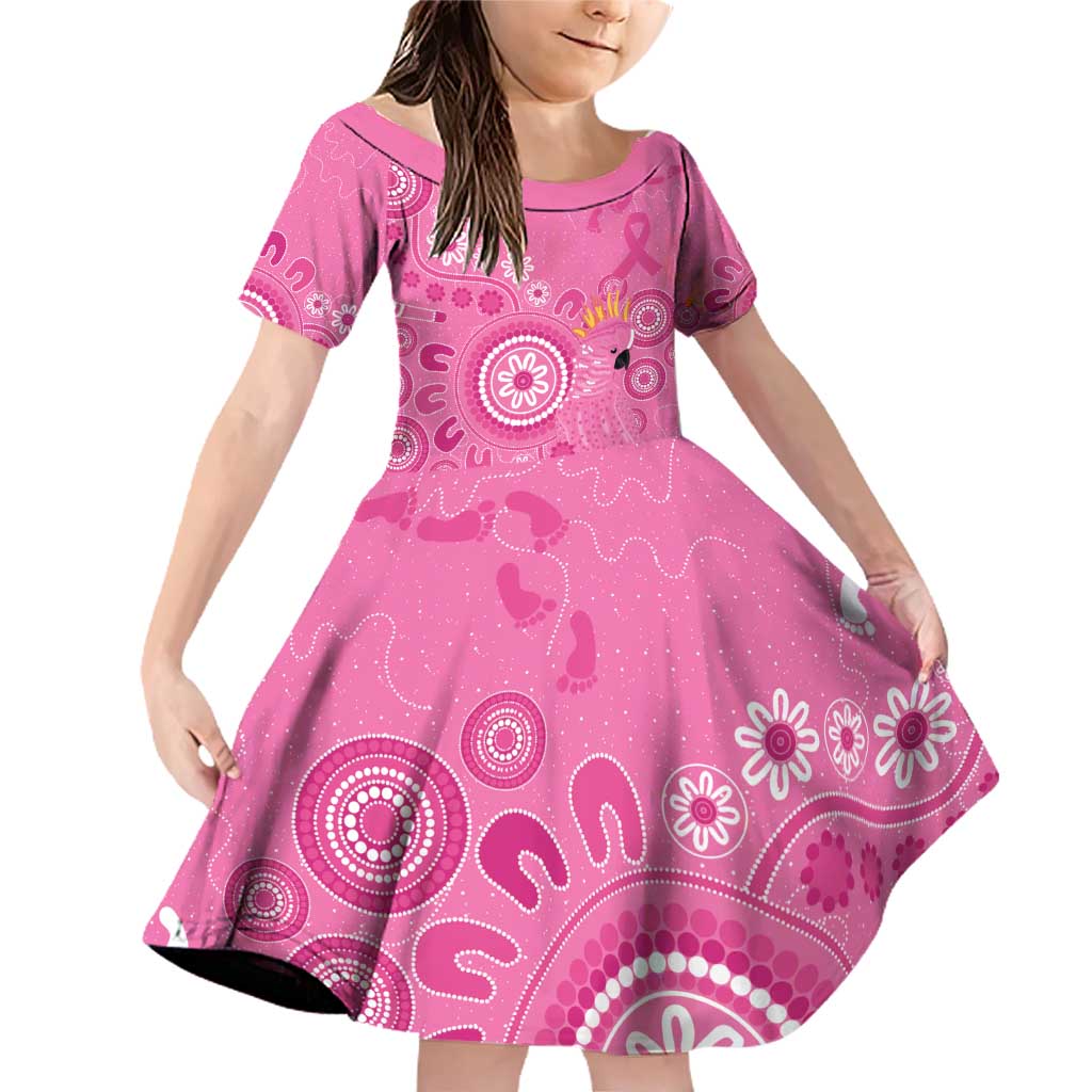 Pink Ribbon Australia Family Matching Off Shoulder Short Dress and Hawaiian Shirt Breast Cancer Awareness Aboriginal Cacatua leadbeateri - Aussie Hoodie