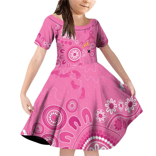 Pink Ribbon Australia Family Matching Off Shoulder Short Dress and Hawaiian Shirt Breast Cancer Awareness Aboriginal Cacatua leadbeateri - Aussie Hoodie
