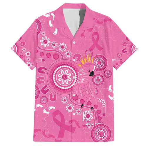 Pink Ribbon Australia Family Matching Off Shoulder Short Dress and Hawaiian Shirt Breast Cancer Awareness Aboriginal Cacatua leadbeateri - Aussie Hoodie