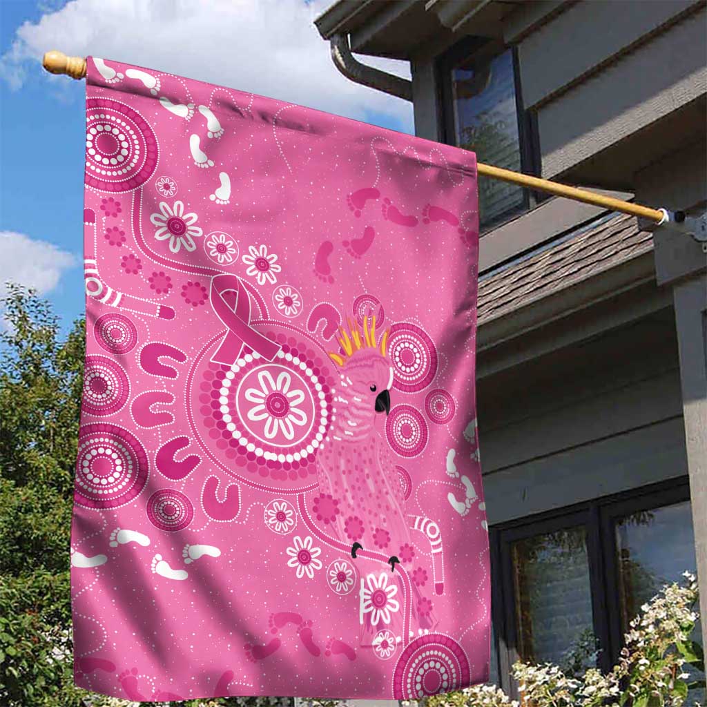 Pink Ribbon Australia Garden Flag Breast Cancer Awareness Aboriginal Cacatua leadbeateri - Aussie Hoodie