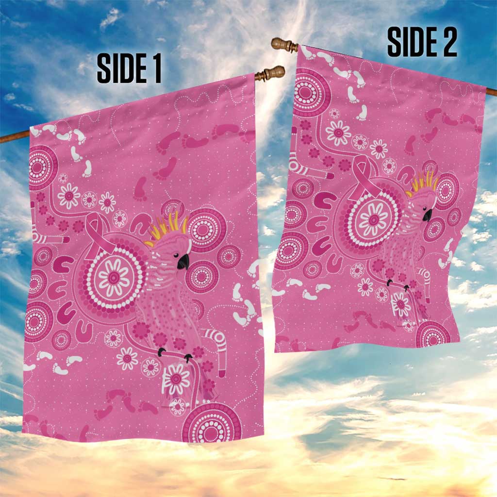 Pink Ribbon Australia Garden Flag Breast Cancer Awareness Aboriginal Cacatua leadbeateri - Aussie Hoodie