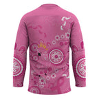 Pink Ribbon Australia Hockey Jersey Breast Cancer Awareness Aboriginal Cacatua leadbeateri - Aussie Hoodie