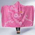 Pink Ribbon Australia Hooded Blanket Breast Cancer Awareness Aboriginal Cacatua leadbeateri - Aussie Hoodie