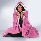 Pink Ribbon Australia Hooded Blanket Breast Cancer Awareness Aboriginal Cacatua leadbeateri - Aussie Hoodie