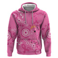 Pink Ribbon Australia Hoodie Breast Cancer Awareness Aboriginal Cacatua leadbeateri - Aussie Hoodie