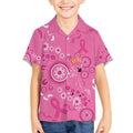Pink Ribbon Australia Kid Hawaiian Shirt Breast Cancer Awareness Aboriginal Cacatua leadbeateri - Aussie Hoodie