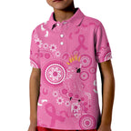 Pink Ribbon Australia Kid Polo Shirt Breast Cancer Awareness Aboriginal Cacatua leadbeateri - Aussie Hoodie