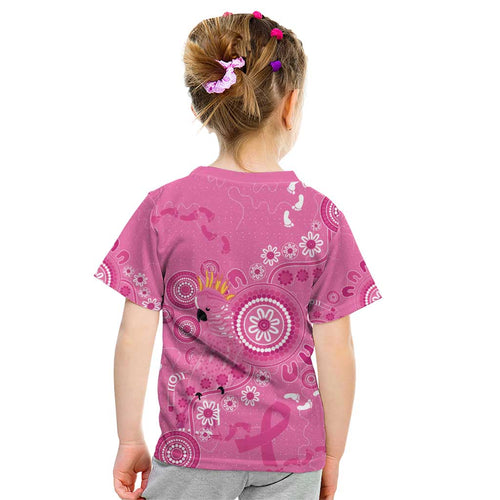 Pink Ribbon Australia Kid T Shirt Breast Cancer Awareness Aboriginal Cacatua leadbeateri - Aussie Hoodie