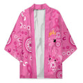 Pink Ribbon Australia Kimono Breast Cancer Awareness Aboriginal Cacatua leadbeateri - Aussie Hoodie