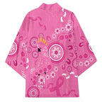 Pink Ribbon Australia Kimono Breast Cancer Awareness Aboriginal Cacatua leadbeateri - Aussie Hoodie