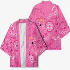 Pink Ribbon Australia Kimono Breast Cancer Awareness Aboriginal Cacatua leadbeateri - Aussie Hoodie