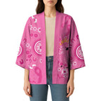 Pink Ribbon Australia Kimono Breast Cancer Awareness Aboriginal Cacatua leadbeateri - Aussie Hoodie