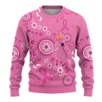 Pink Ribbon Australia Ugly Christmas Sweater Breast Cancer Awareness Aboriginal Cacatua leadbeateri - Aussie Hoodie