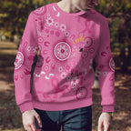 Pink Ribbon Australia Ugly Christmas Sweater Breast Cancer Awareness Aboriginal Cacatua leadbeateri - Aussie Hoodie