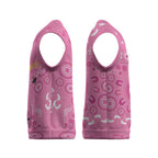 Pink Ribbon Australia Christmas Knitted V-Neck Vest Breast Cancer Awareness Aboriginal Cacatua leadbeateri - Aussie Hoodie