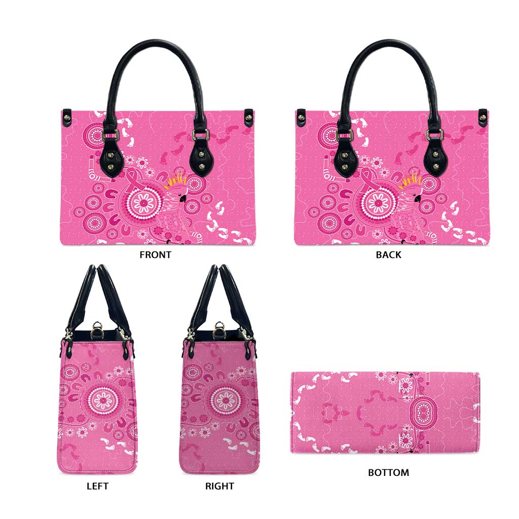Pink Ribbon Australia Leather Bag Breast Cancer Awareness Aboriginal Cacatua leadbeateri - Aussie Hoodie
