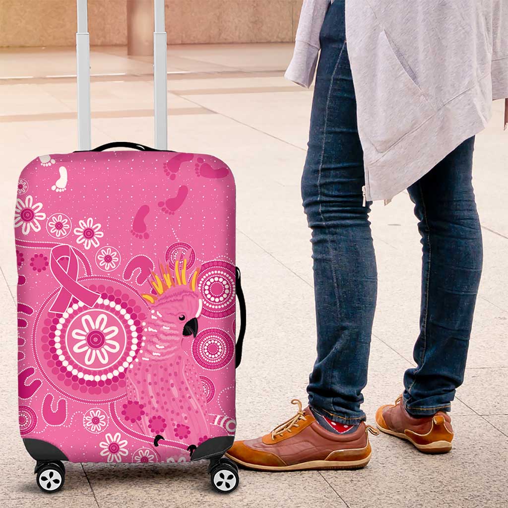 Pink Ribbon Australia Luggage Cover Breast Cancer Awareness Aboriginal Cacatua leadbeateri - Aussie Hoodie