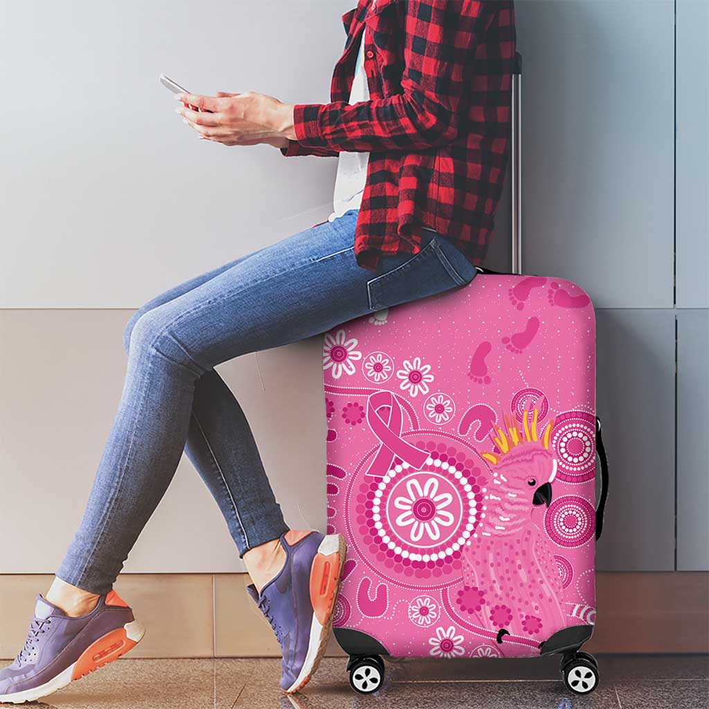 Pink Ribbon Australia Luggage Cover Breast Cancer Awareness Aboriginal Cacatua leadbeateri - Aussie Hoodie