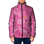 Pink Ribbon Australia Padded Jacket Breast Cancer Awareness Aboriginal Cacatua leadbeateri - Aussie Hoodie