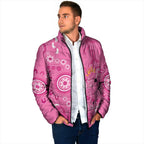 Pink Ribbon Australia Padded Jacket Breast Cancer Awareness Aboriginal Cacatua leadbeateri - Aussie Hoodie