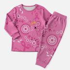 Pink Ribbon Australia Christmas Pajama Set Breast Cancer Awareness Aboriginal Cacatua leadbeateri - Aussie Hoodie