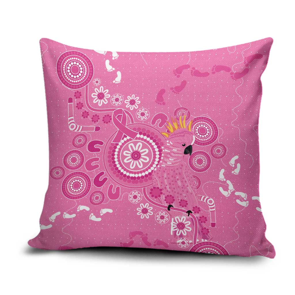 Pink Ribbon Australia Pillow Cover Breast Cancer Awareness Aboriginal Cacatua leadbeateri - Aussie Hoodie