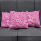 Pink Ribbon Australia Pillow Cover Breast Cancer Awareness Aboriginal Cacatua leadbeateri - Aussie Hoodie